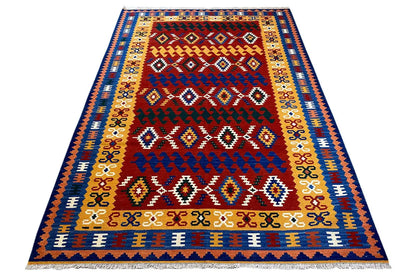 Kilim Qashqai - 307037 (249x167cm) - German Carpet Shop