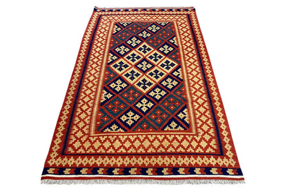 Kilim Qashqai - 301882 (185x123cm) - German Carpet Shop