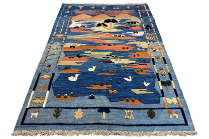 Kilim Qashqai - 301891 (194x135cm) - German Carpet Shop