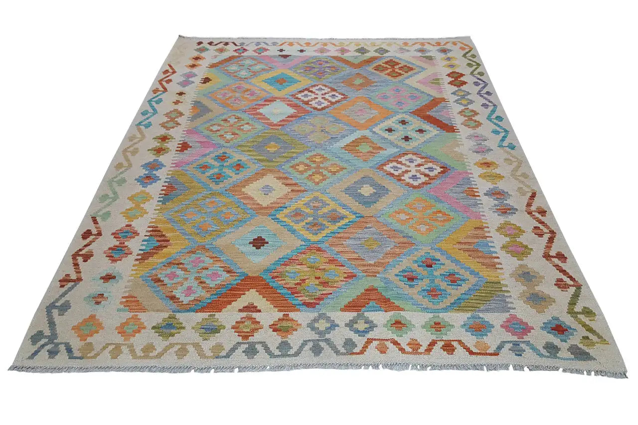 Kelim - Afghan (203x153 cm) - German Carpet Shop