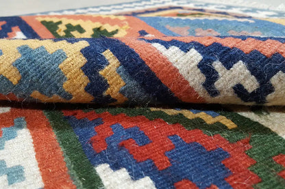 Kilim Qashqai - 301885 (226x155cm) - German Carpet Shop