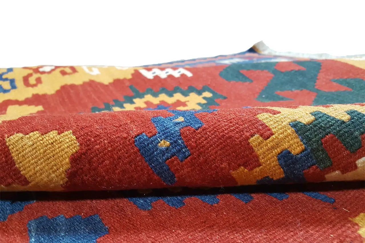Kilim Qashqai - 307037 (249x167cm) - German Carpet Shop