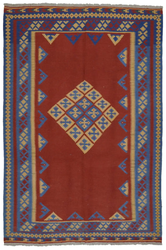  Kilim Qashqai  - 802402 (217x155 cm) - Premium Kelim from German Carpet Shop - Just €309! Shop now at German Carpet Shop