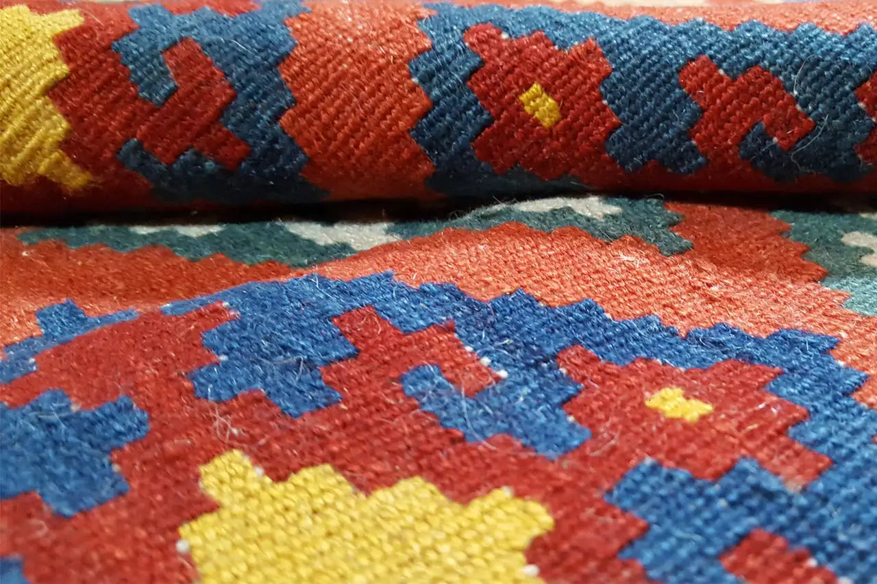 Kilim Qashqai - 307036 (249x180cm) - German Carpet Shop
