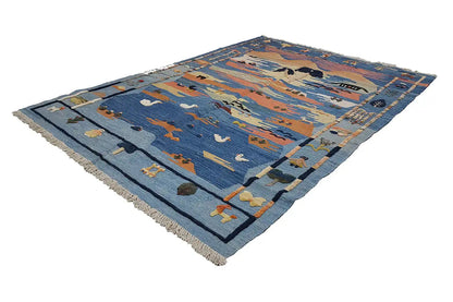 Kilim Qashqai - 301891 (194x135cm) - German Carpet Shop