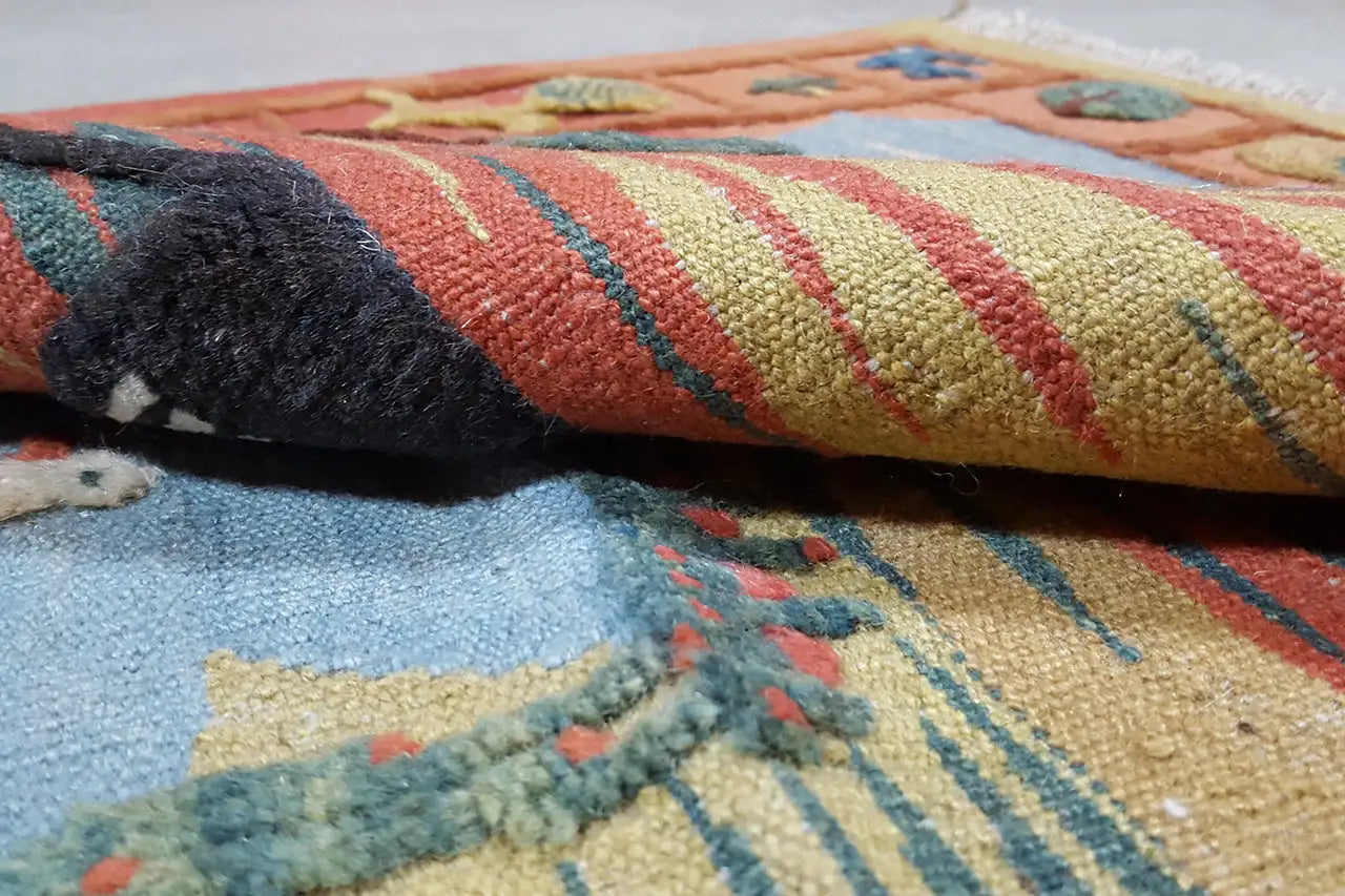 Kilim Qashqai - 301892 (120x102cm) - German Carpet Shop