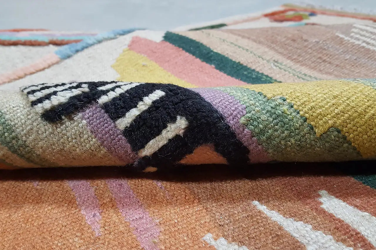 Kilim Qashqai - 301893 (151x104cm) - German Carpet Shop